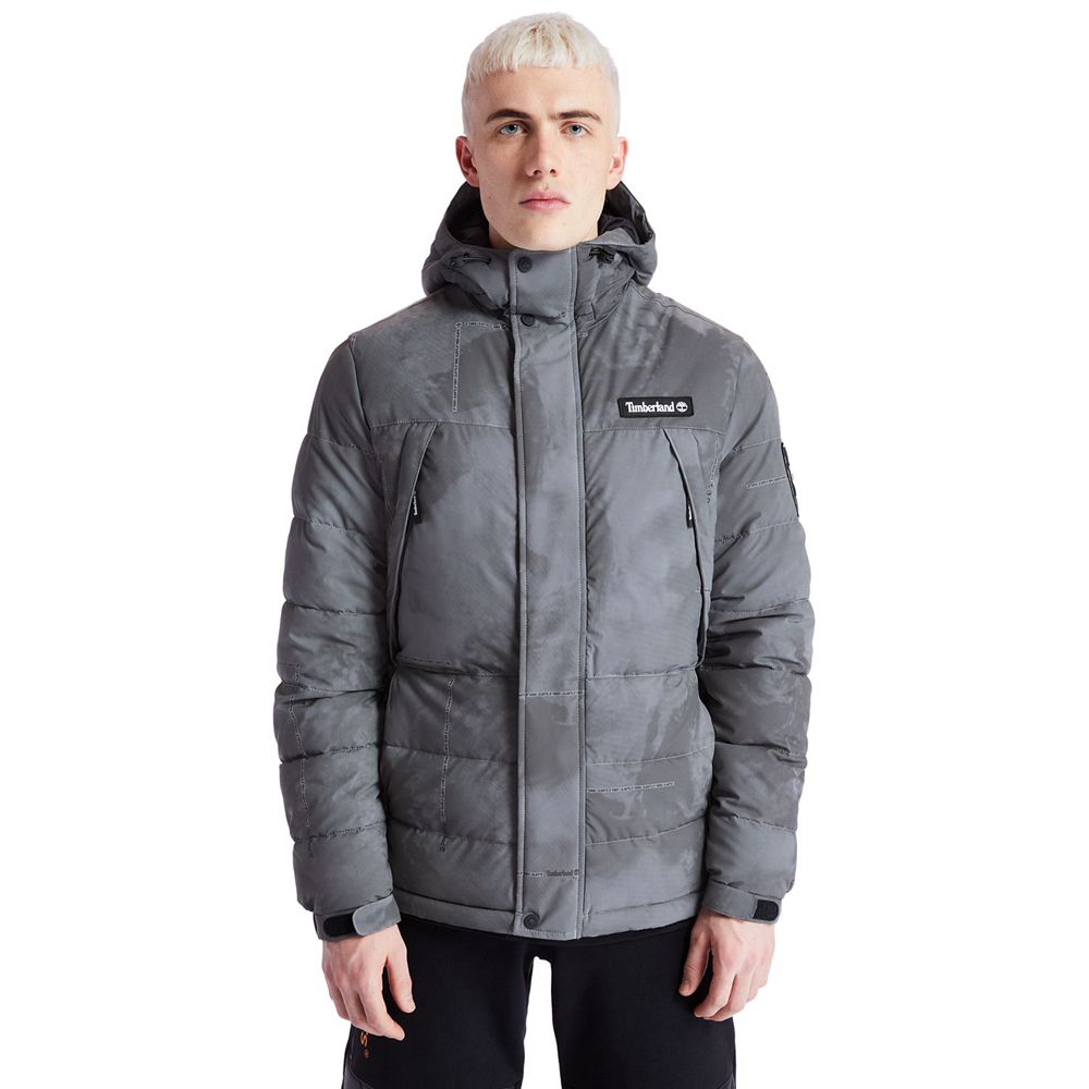 Chaquetas Timberland Hombre Reflective Puffer Gris Oscuro - Chile LTD-802197